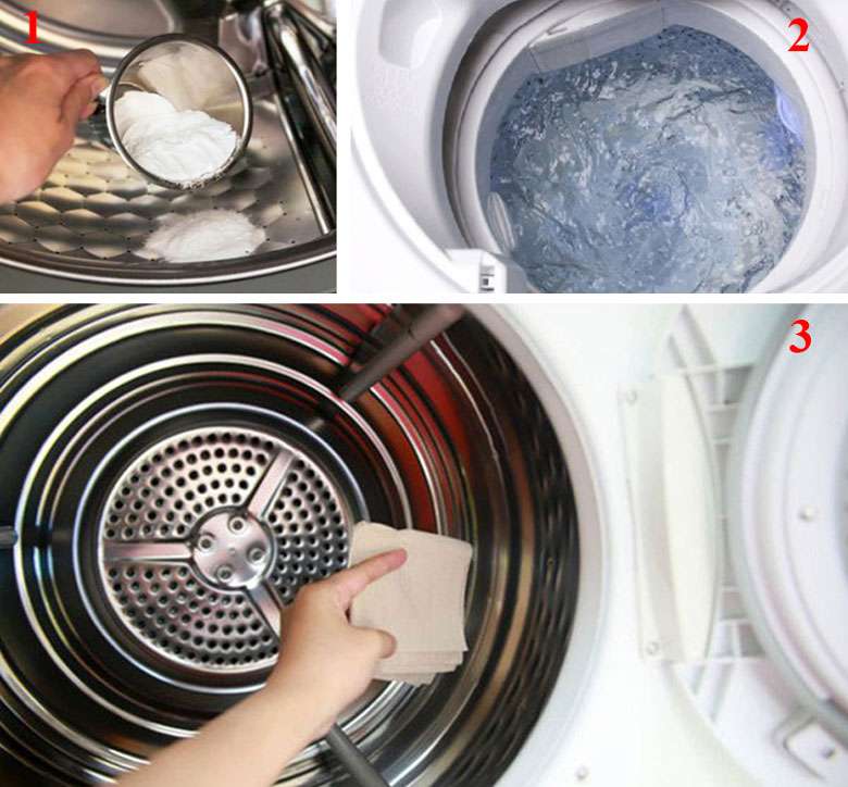 3 Bước vệ sinh máy giặt bằng baking soda khử mùi, khử khuẩn, an toàn