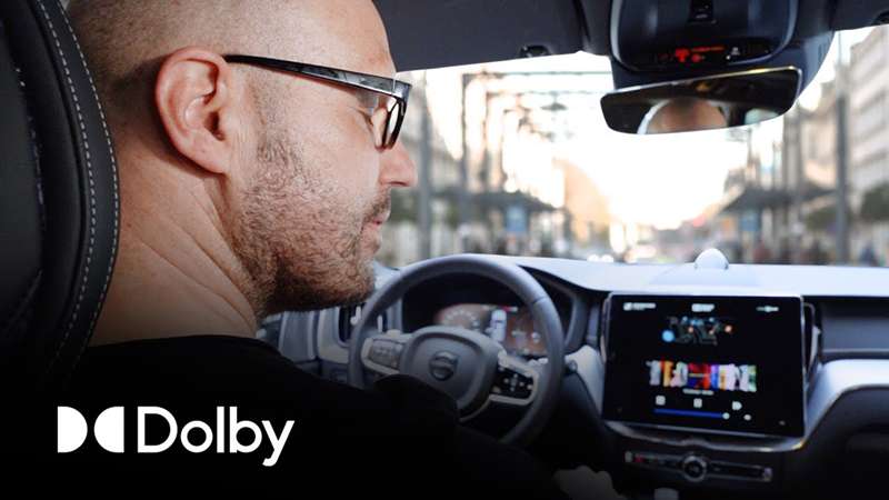 Người lái xe có thể trải nghiệm công nghệ Dolby Atmos tích hợp trong màn hình ô tô tùy dòng xe
