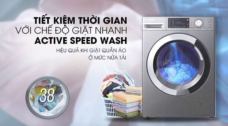 Tính năng Giặt nhanh 38 phút (Active Speed Wash)