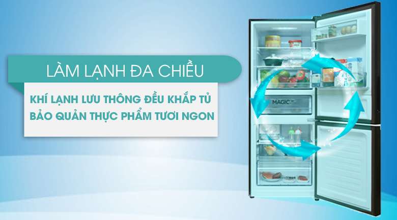 tủ lạnh không đong tuyết bảo quản thực phẩm tốt hơn