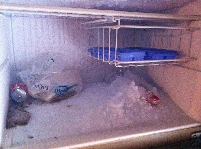 bất lợi khi tủ lạnh bị đóng tuyết