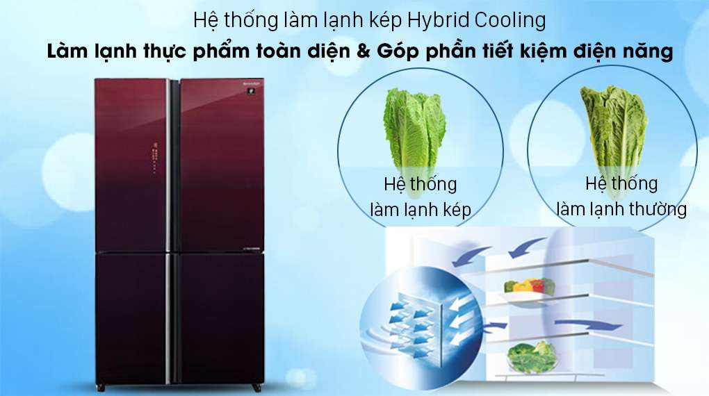 So sánh tủ lạnh Sharp SJ-FXP600VG-MR và Samsung RS62R5001B4/SV