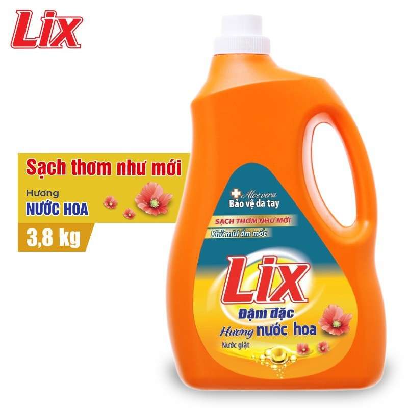 Nước giặt Lix hương nước hoa 3.8Kg - NGH08 1