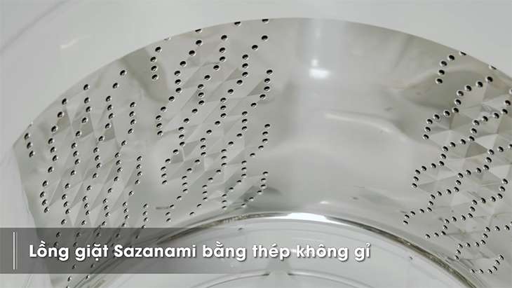 Lồng giặt Sazanami - máy giặt Panasonic Inverter 10.5 Kg NA-FD10AR1BV