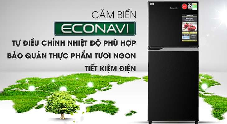 Tủ lạnh Panasonic NR-BL263PKVN - Econavi