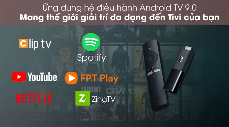 Ứng dụng giải trí phong phú - Đầu Thu TV Xiaomi Mi TV Stick Đen