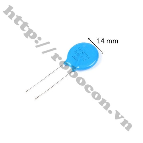 Kích Thước Tụ Điện Chống Sét Varistor 10D101K 100V 10mm