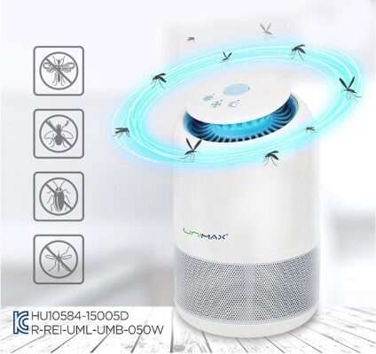 Đèn bắt muỗi có thiết kế kín, bảo vệ người dùng khi tiếp xúc với đèn
