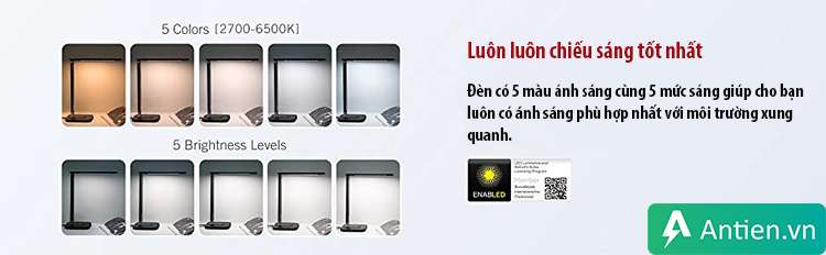 Đèn LED chống cận có khả năng điều chỉnh ánh sáng