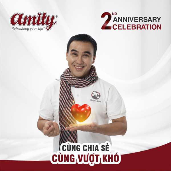 Điều đặc biệt của tên gọi Amity trên chiếc xe đưa Quyền Linh đi làm từ thiện