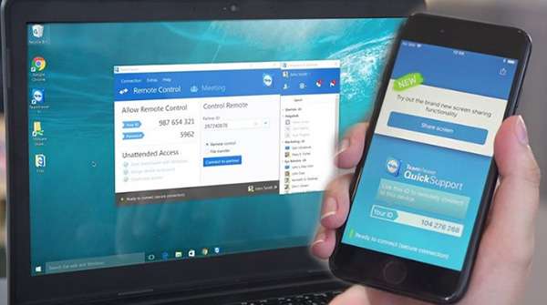 Cài đặt phần mềm TeamViewer Quicksupport cho điện thoại