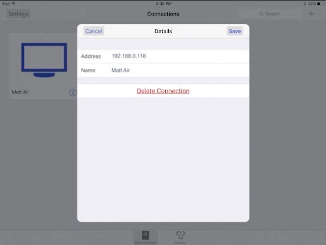 hoàn tất ​kết nối để điều khiển Macbook bằng iPhone/iPad