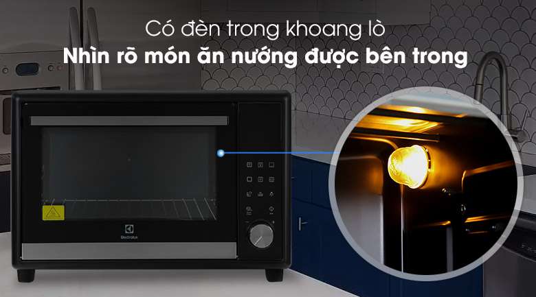 Lò Nướng Electrolux EOT40DBD 40 Lít cho bữa ăn phong phú với nhiều món nướng