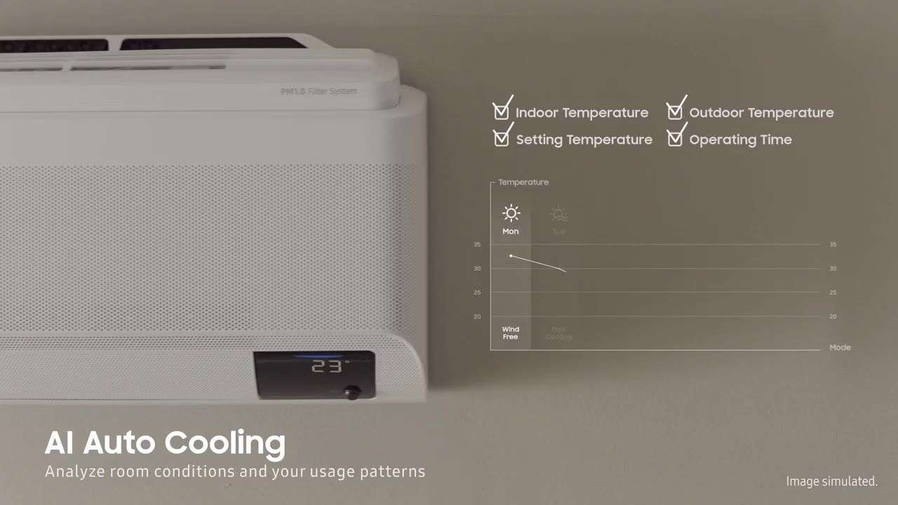 Máy lạnh wind-free của Samsung có công nghệ làm lạnh AI