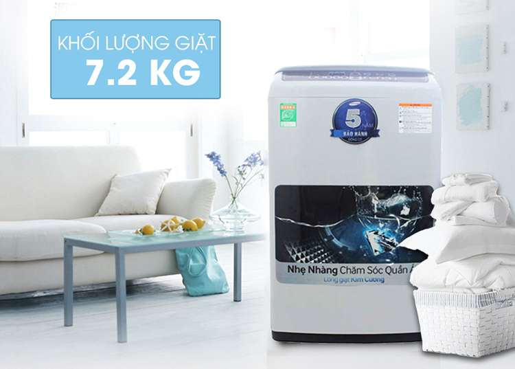 Máy Giặt Cửa Trên SamSung WA72H4000SG (7.2kg) - Xám