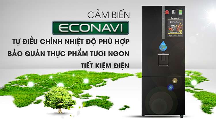 Tủ lạnh Inverter Panasonic NR-BX460WKVN (410L) - Hàng chính hãng - Chỉ giao tại Hà Nội