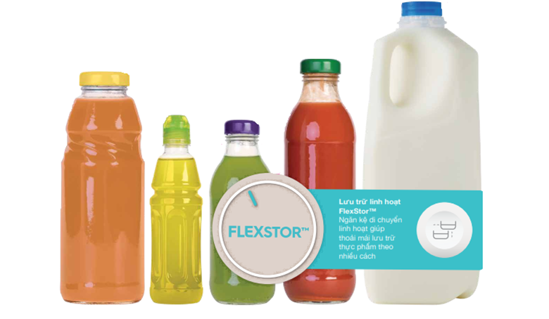 Khay đựng FlexStor giúp cho các thực phẩm được sắp xếp dễ dàng