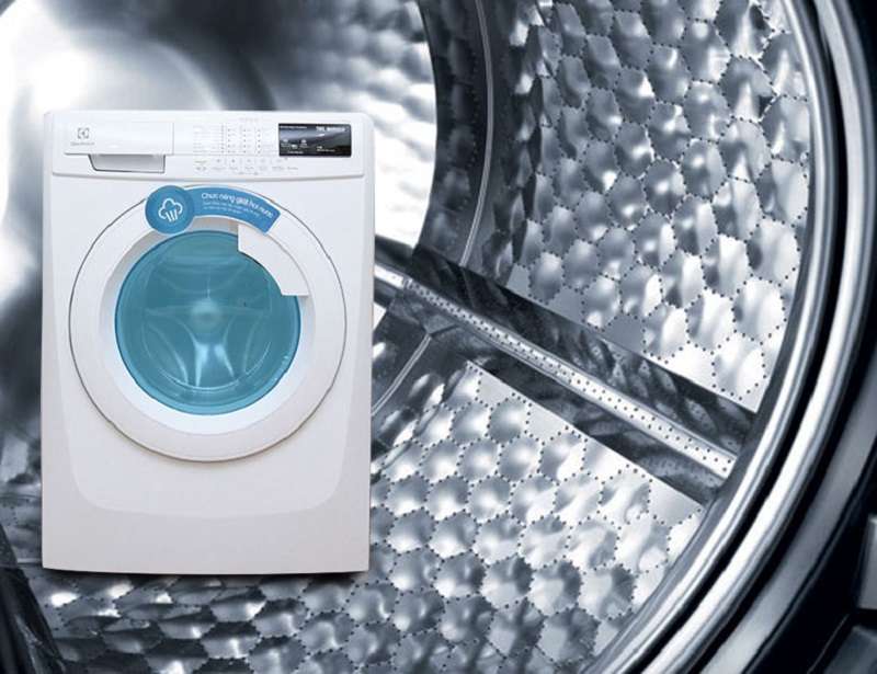 Lồng giặt Hive hình tổ ong - Máy giặt Electrolux 8 Kg EWF12844