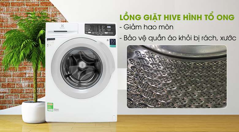 Lồng giặt HIVE - Máy giặt Electrolux Inverter 8 kg EWF8025CQWA 