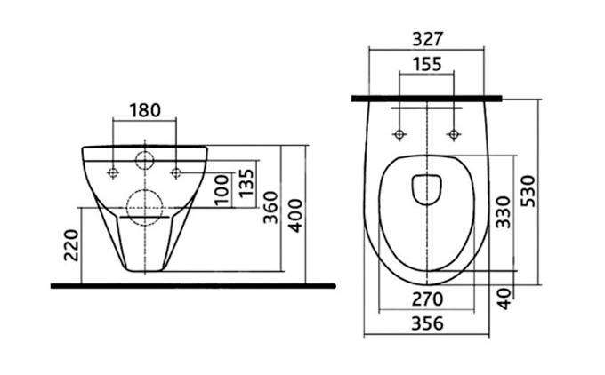 Kích thước bồn cầu và Tiêu Chuẩn Lắp Đặt