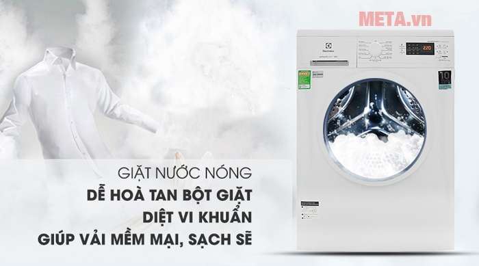 Máy giặt Electrolux EWF8025DGWA Inverter 8kg với kích thước lớn tiện lợi khi bỏ quần áo