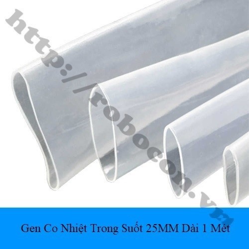 Gen Co Nhiệt Trong Suốt 25MM Dài 1 Mét 