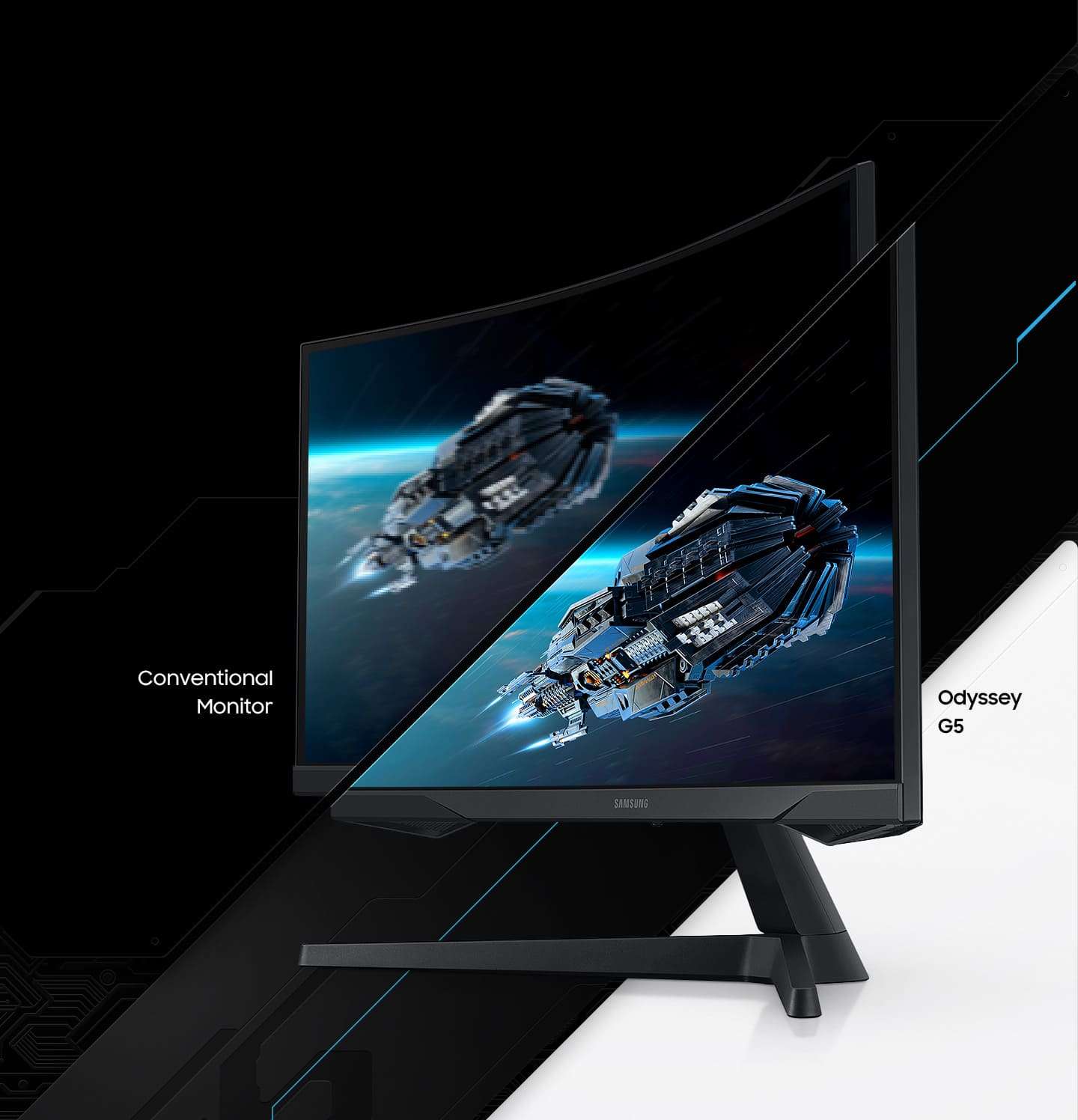 32" WQHD Curved Monitor (C32G55T) | Gaming Monitor | Samsung Display Solutions