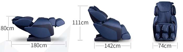 Kích thước ghế massage