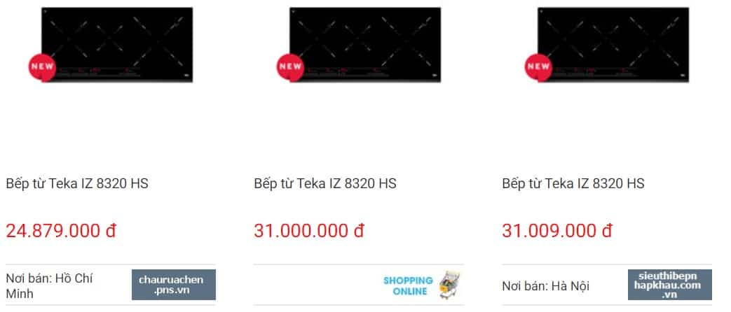 Giá bếp từ Teka IZ 8320 HS trên websosanh