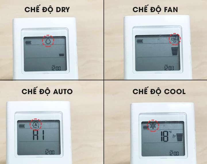 Các chế độ nhiệt trên máy lạnh