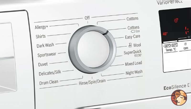 Giải thích các thông số trên máy giặt Bosch nhập khẩu từ Đức