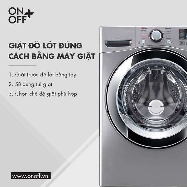 giặt đồ lót đúng cách bằng máy giặt