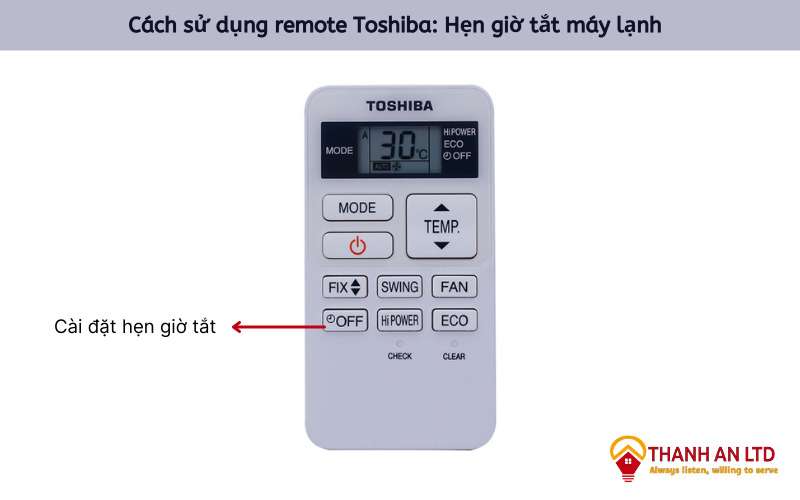 Cách hẹn giờ tắt máy lạnh trên remote