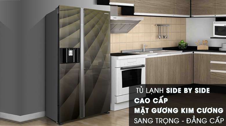 Thiết kế - Tủ lạnh Hitachi Inverter 584 lít R-M700AGPGV4X