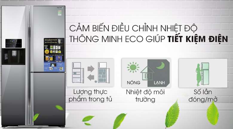 Công nghệ Eco - Tủ lạnh Hitachi Inverter 584 lít R-M700GPGV2X