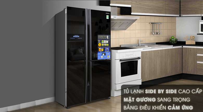 Thiết kế - Tủ lạnh Hitachi Inverter 600 lít R-M700PGV2