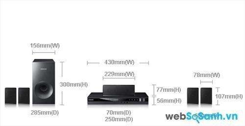 Đánh giá dàn âm thanh Samsung HT-E350K - 5.1 kênh 5