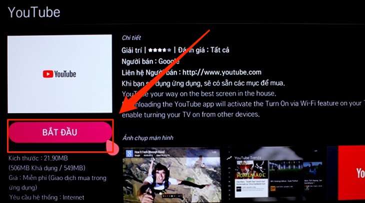 Hướng dẫn cách khắc phục các lỗi trên Youtube từ Smart tivi LG