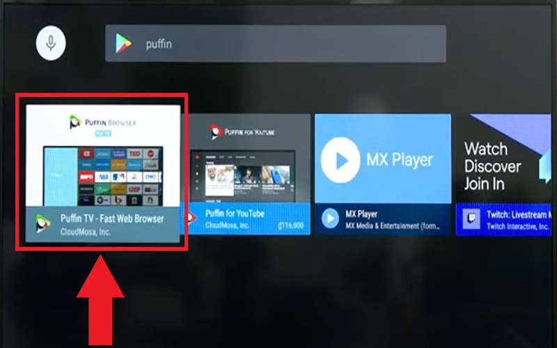 Tải ứng dụng Puffin TV trên Google Play Store