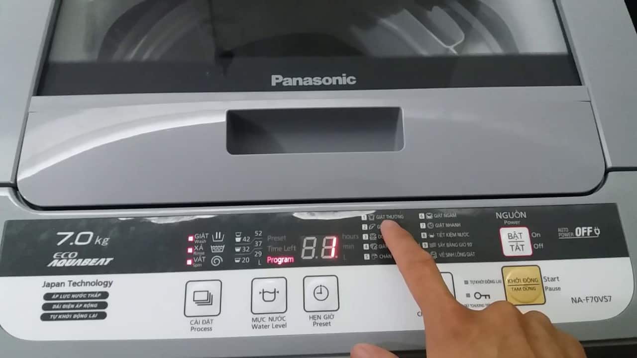 Hướng dẫn cách vệ sinh máy giặt Panasonic và lồng giặt Panasonic