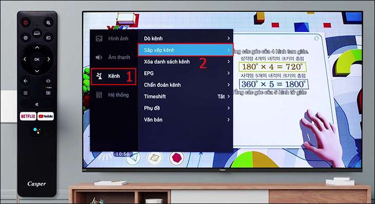 Hướng dẫn dò kênh trên Smart Tivi Casper chuẩn nhất, chính xác nhất