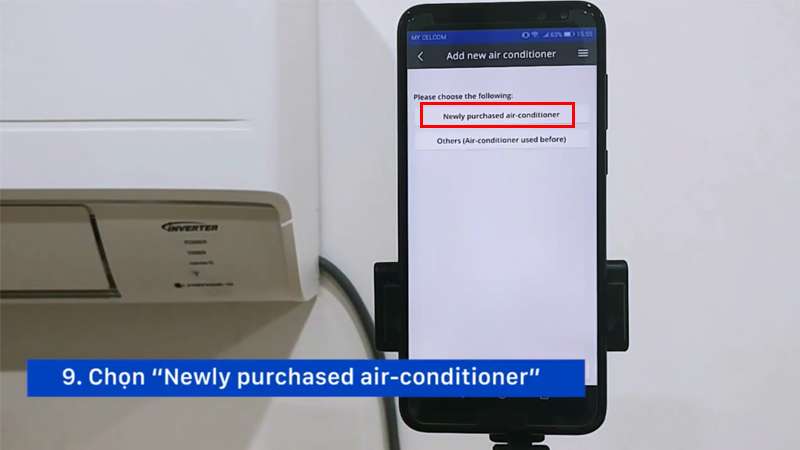 Kết nối máy lạnh Panasonic với smartphone
