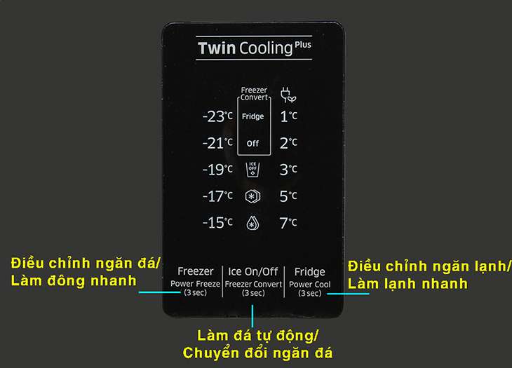 bảng điều khiển tủ lạnh Samsung RT38K5982SL/SV