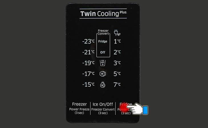 Điều chỉnh nhiệt độ ngăn lạnh
