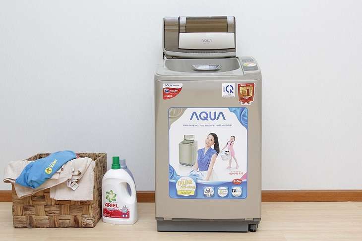 Hướng dẫn sử dụng các dòng máy giặt Aqua lồng đứng 2019