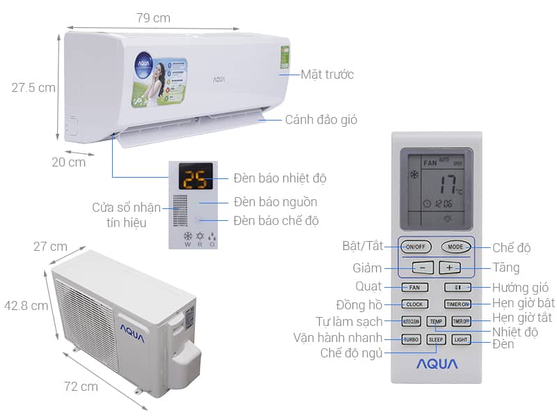 Hướng dẫn sử dụng điều hòa Aqua – cách vệ sinh máy lạnh Aqua