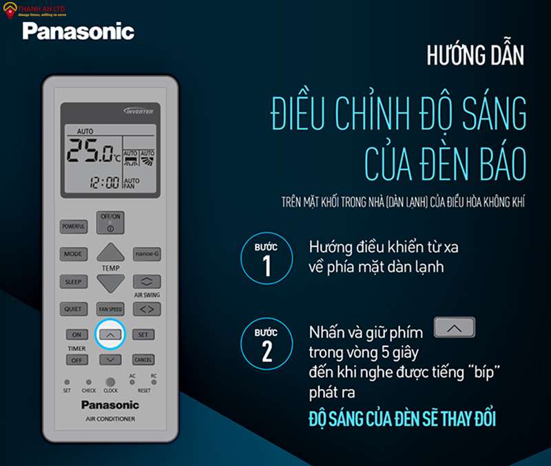 Hướng dẫn sử dụng điều khiển điều hòa Panasonic