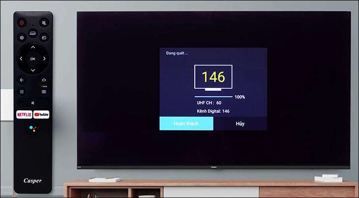 Hướng dẫn sử dụng điều khiển tivi Casper