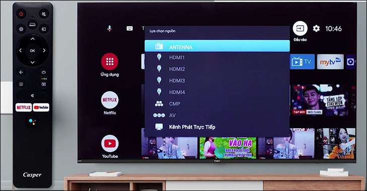 Cách dò kênh đều khiển tivi Casper