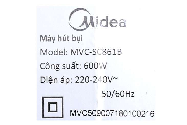 Hướng dẫn sử dụng máy hút bụi cầm tay Midea MVC-SC861B